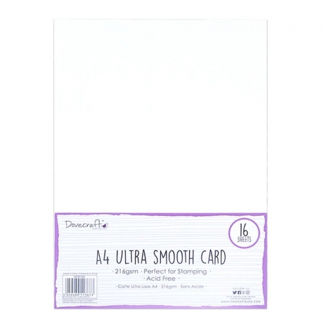 Dovecraft Essentials A4 Ultra Smooth Card 16 sheets (DCBS166)