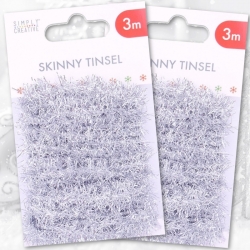 2 for 1 OFFER - 2 x Simply Creative Skinny Tinsel Silver