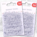 2 for 1 OFFER - 2 x Simply Creative Skinny Tinsel Silver (SCTOP067X19 x 2)