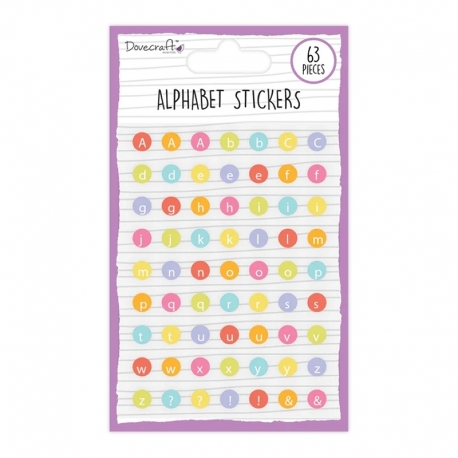 Dovecraft Essentials Alphabet Stickers Brights (DCBS254)