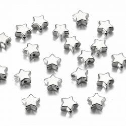 Star Beads - Silver (200pcs)