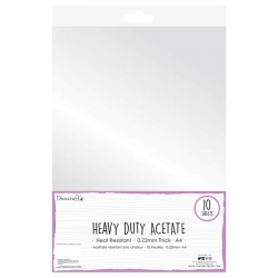 Dovecraft Heavy Duty Acetate 10 sheets (DCBS250)