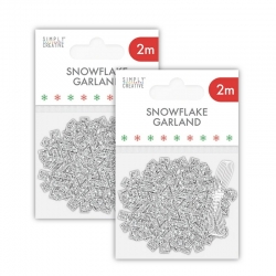 2 for 1 OFFER - 2 x Simply Creative Snowflake Garland