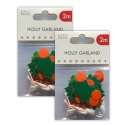 2 for 1 OFFER - 2 x Simply Creative Holly Garland (SCTOP091X21 x 2)