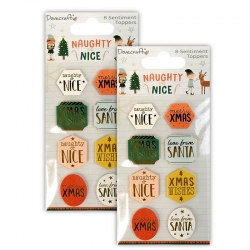 2 for 1 OFFER - 2 x Naughty or Nice Sentiments (DCTOP211X21x2)