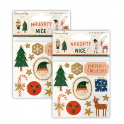2 for 1 OFFER - 2 x Naughty or Nice Foam stickers