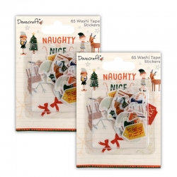 2 for 1 OFFER - 2 x Naughty or Nice Washi tape stickers