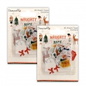 2 for 1 OFFER - 2 x Naughty or Nice Washi tape stickers (DCSTK121X21x2)