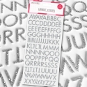 2 FOR 1 OFFER - Love to Craft Alphabet Stickers - Silver (LCSTK003)