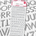 Love to Craft Alphabet Stickers - Silver (LCSTK003)