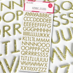 Love to Craft Alphabet Stickers - Gold (LCSTK002)