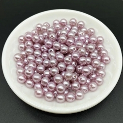 4mm Round Pearl Beads - Lilac (200 pack)