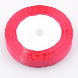 6mm Satin Ribbon - Bright Pink (25 yards)