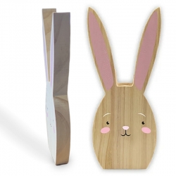 Easter Bunny Wooden Ornament - Pink (EAS7440)