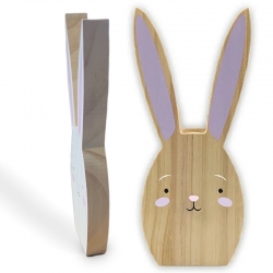 Easter Bunny Wooden Ornament - Lilac (EAS7440)