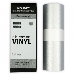 First Edition No Mat Vinyl Shimmer Matt Silver 5.5inch (FESMV041)