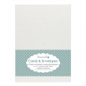 Dovecraft 10 Daisy Embossed White 5"x7" Cards & Envelopes (DCCE019)