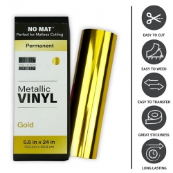 First Edition No Mat Vinyl Metallic Shiny Gold 5.5inch