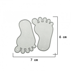 Printable Heaven Small die - Baby Feet (2pcs)
