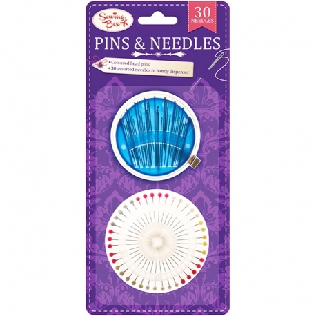 Sewing Box Pins & Needles set 70pk (KC69-36)