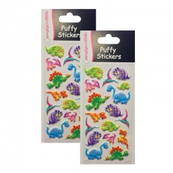 2 for 1 OFFER - Dovecraft Dinosaur Puffy Stickers x 2 (SC078 x