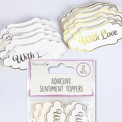 Dovecraft Essentials Die Cut Toppers - With Love (DCBS182)