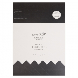 A4 Textured Premium Cardstock - Capsule Black (PMA 1641502)