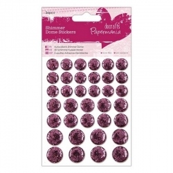 Shimmer Dome Stickers (36pcs) - Pink (PMA 805914)