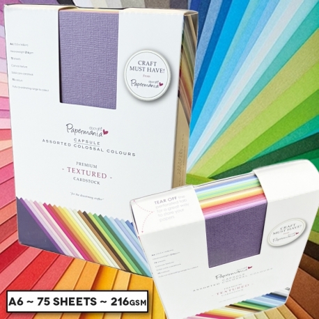 A6 Premium Textured Cardstock Stack Multi (PMA 1641402)