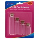 4-piece Craft Glass Bottles (SF062)