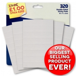 Double Sided Sticky Pads - 320 Pack (STA0392)
