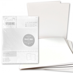 6 x 6" Paper Inserts (25pk) - Wedding White (PMA 158130)