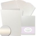 Dovecraft 8 Pearlescent White 5"x7" Cards & Envelopes (DCCE005)