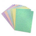 Dovecraft A4 Double Sided Glitter Bumper Pack - Rainbow Pastels - 350gsm - 12 Sheets (DCGCD042)