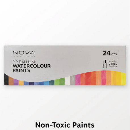 Nova premium watercolor paints - set of 24