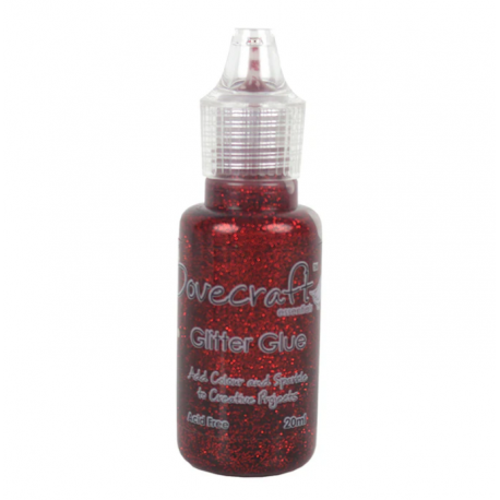 Dovecraft Glitter Glue - Ruby (DCBTL001)