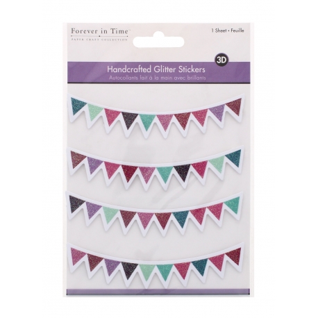 Handcrafted Glitter Stickers Pennant Banners (SS805K)