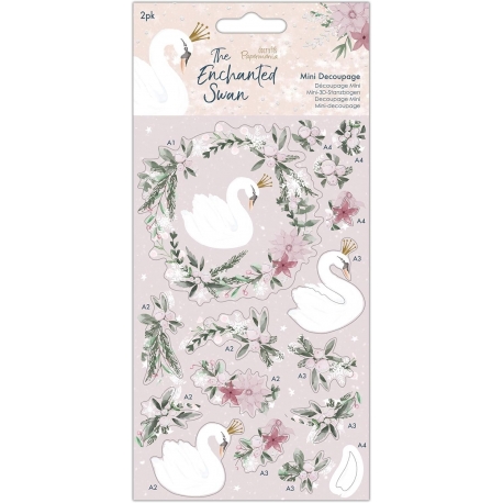 Mini Decoupage 2pk - Enchanted Swan (PMA 169155)