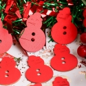 Create Christmas Wooden Shapes (12pcs) - Snowman Red (PMA 174591)