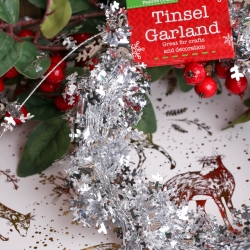 Tinsel Garland 7.5m - Silver (XMA4033)