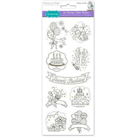 Art Therapy Glitter Stickers Birthday (SS620F)