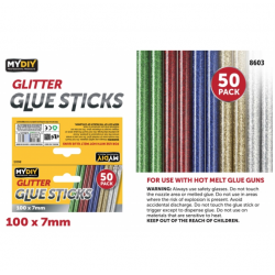 Craft & DIY Glitter Glue Refill Sticks - Pack of 50 (D-8603)