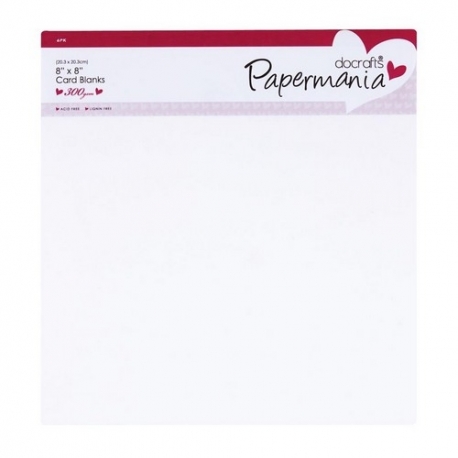 8 x 8 Cards/Envelopes (6pk 300gsm) - White