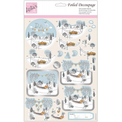 Foiled Decoupage - Best Dad (ANT 169889)