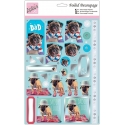 Foiled Decoupage - Cool Pugs (ANT 169782)