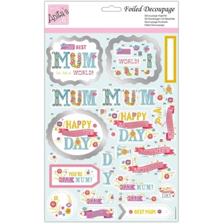 Foiled Decoupage - Fab Mum! (ANT 169911)