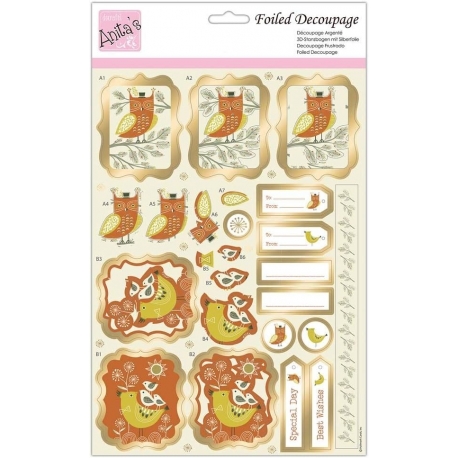 Foiled Decoupage - It's A Hoot (ANT 169914)