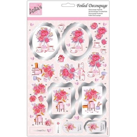 Foiled Decoupage - Tea for Two (ANT 169959)