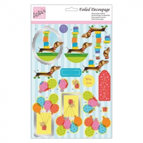 Foiled Decoupage - Top Dog (ANT 169894)