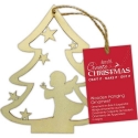 Wooden Hanging Ornament - Angel Tree (PMA 174977)